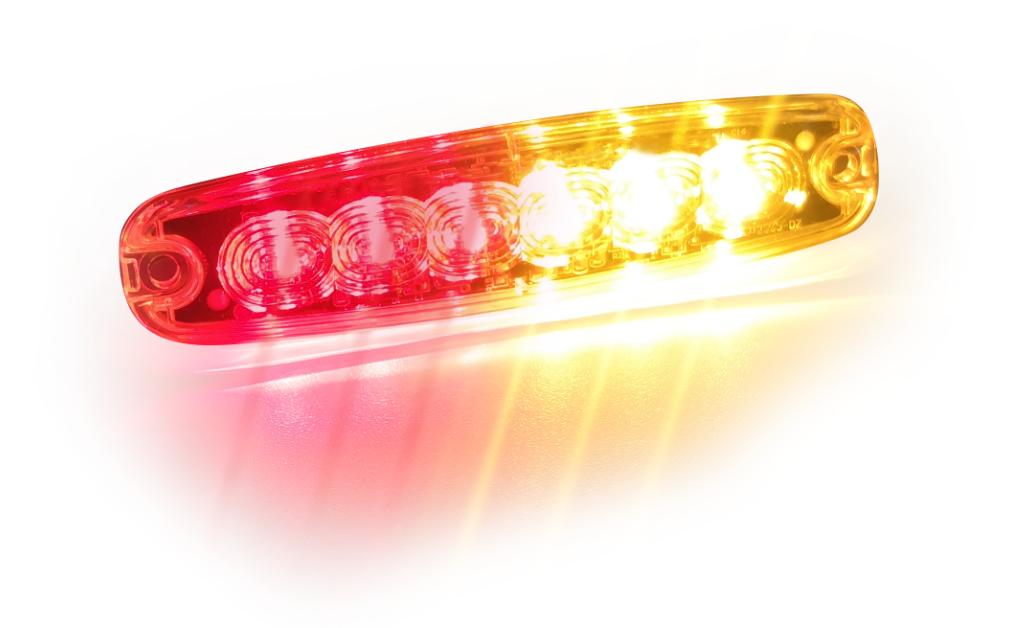 Red & Amber Rear Light