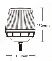 Beacon - 1 Bolt Fixing - Amber